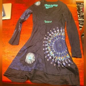 Dress skater desigual slim waist